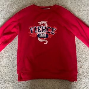 ♡ “Fierce” Oversized Crewneck